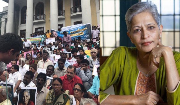 गौरी लंकेश को हजारों ने नम आंखों से दी अंतिम विदाई