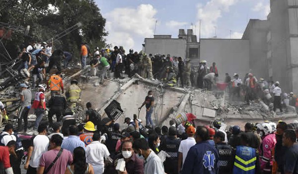 मेक्सिको में भूकंप से मरने वालों की संख्या 250 हुई, बचाव कार्य जारी