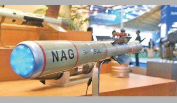 anti tank guided missile 'Nag' Successfully test fired twice