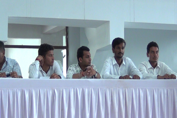 छात्रसंघ चुनाव उदयपुर : संवाद में प्रत्याशियों ने बताई अपनी योजनाएं 