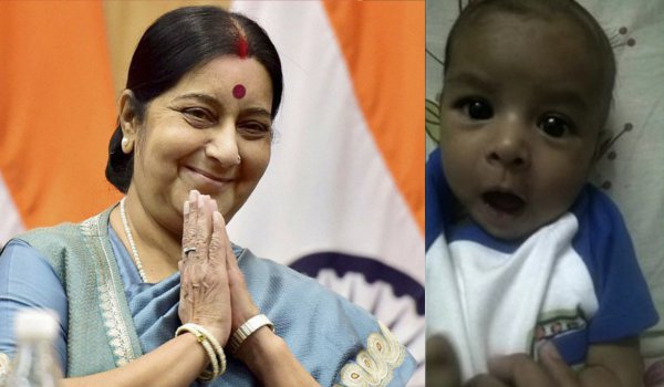 सुषमा ने बीमार पाकिस्तानी बच्चे को चिकित्सा वीजा जारी किया सुषमा ने बीमार पाकिस्तानी बच्चे को चिकित्सा वीजा जारी किया