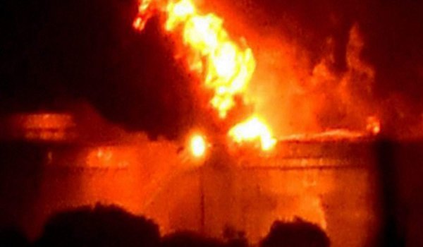 fire still not fully doused at Butcher Island oil terminal off mumbai