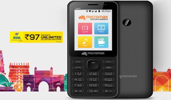 माइक्रोमैक्स ने BSNL के साथ ‘भारत-1’ 4जी स्मार्टफोन उतारा