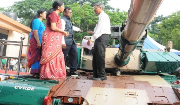 defence minister Nirmala Sitharaman visits CVRDE, chennai