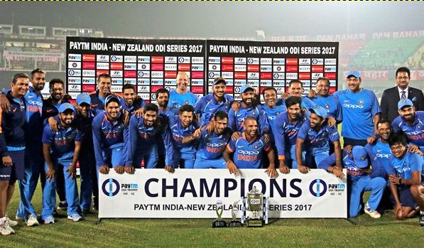 न्यूजीलैंड को दी मात, भारत की लगातार 7वीं सीरीज जीत