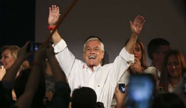 चिली के राष्ट्रपति चुनाव में सेबेस्टियन पिनेरा को बढ़त