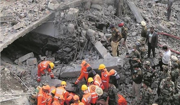 11 people died in Ludhiana when a building collapsed after catching fire