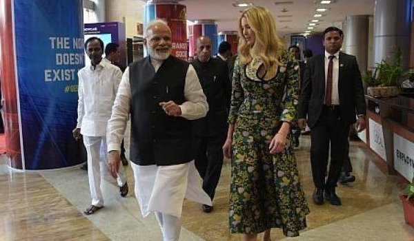 GES 2017 : मोदी ने निवेश, इवांका ने न्यायसंगत महिला कानून पर दिया जोर