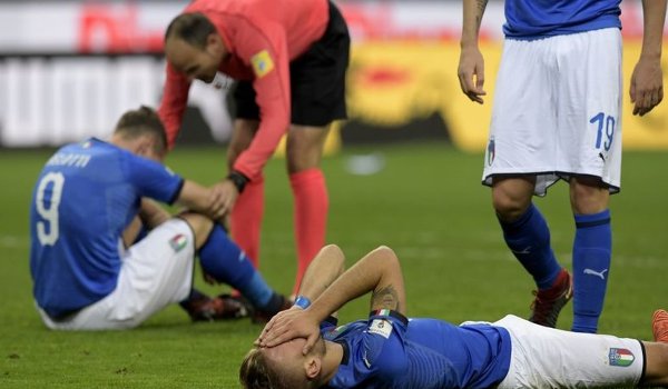Italy fall to reach world cup for first time in 60 years as sweden qualify