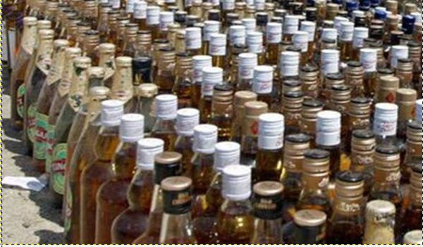 1771 liquor bottles seized from muzaffarpur pond
