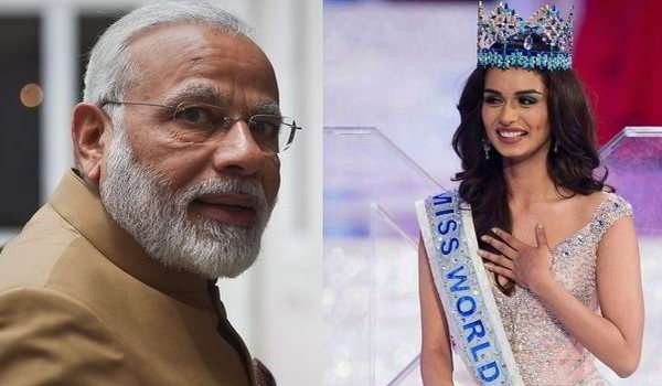 मिस वर्ल्ड 2017 खिताब जीतने पर मानुषी को मोदी, अमिताभ ने दी बधाई