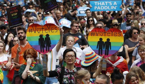 आस्ट्रेलिया : समलैंगिक विवाह के पक्ष में भारी मतदान