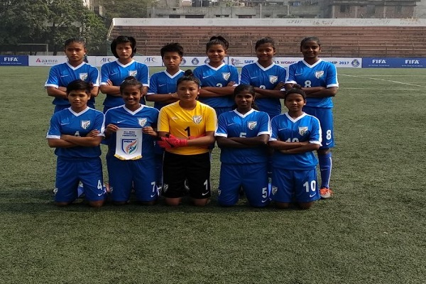 Football Saif Under-15 Defeat Indian Girl Team