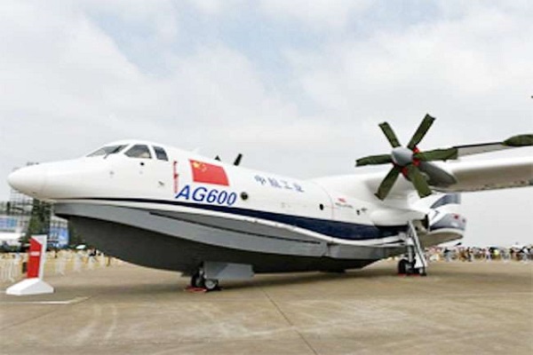 चीन के स्वदेशी एंफीबियस विमान ने भरी पहली उड़ान