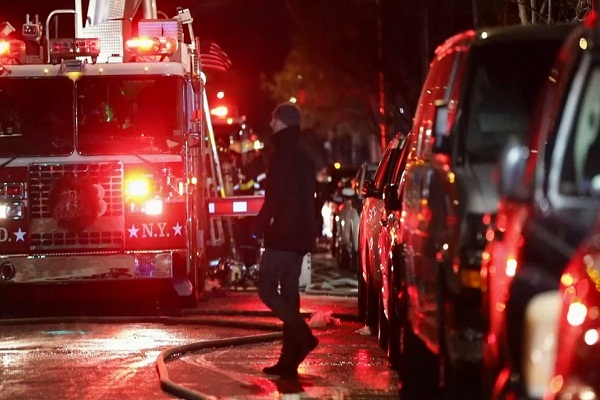 Fire in a New York apartment causing child to play with stove