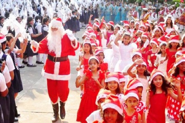 Christmas celebrating religious glee in northeast states