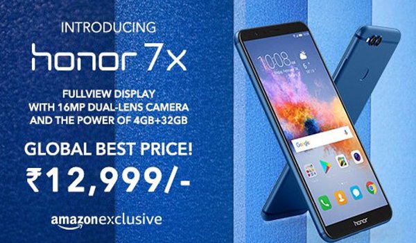 4GB Honor 7X launched, available in India from December 7