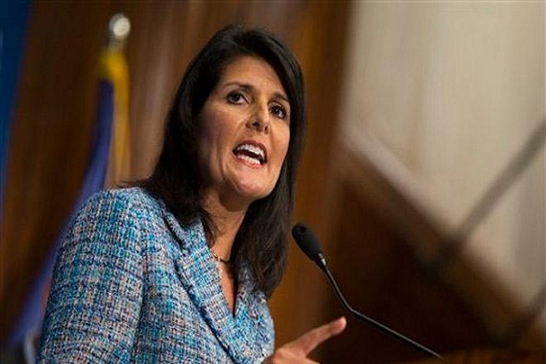 Statement by US ambassador Nicky Haley - Women accused of trump should be heard