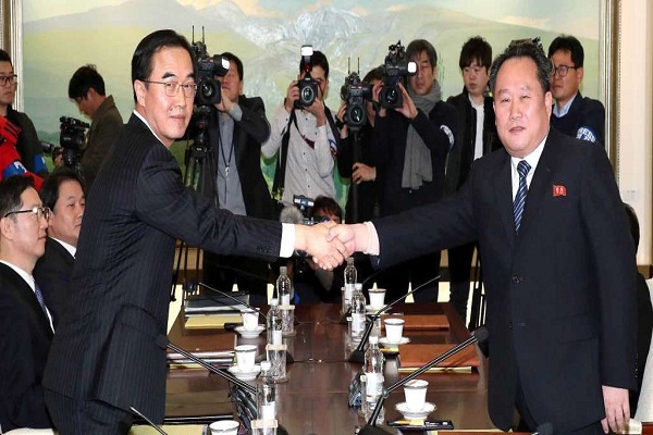 Formal talks between North and South Korea 2 years later