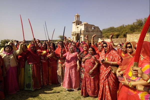 Women's 'Warning March' took place in Chittorgarh, Rajasthan