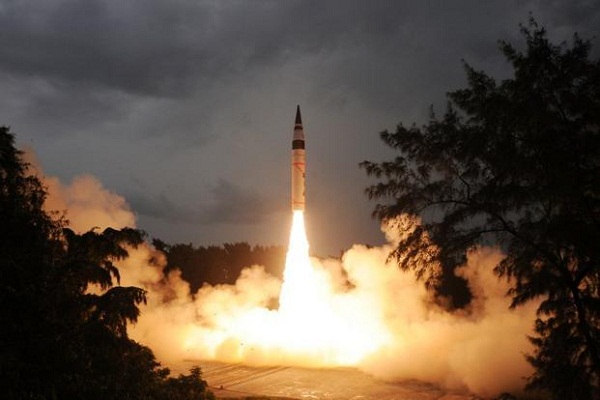 Successful test of Agni-V missile