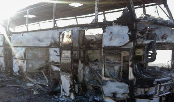 Kazakhstan bus fire kills 52 people with few survivors