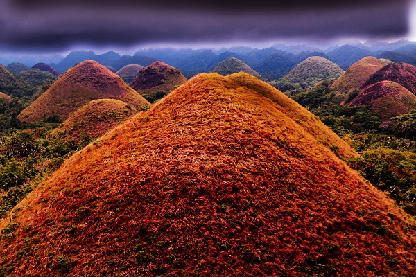 These mountains of the Philippines look like chocolate