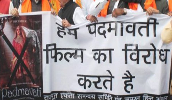 Rajput community hold protest against 'Padmaavat' in Rajasthan