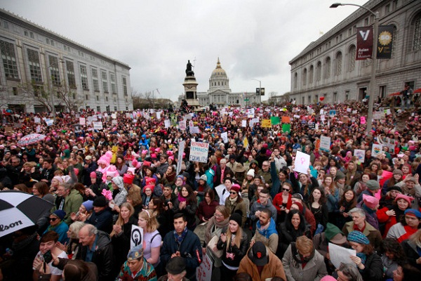 Thousands of people land on the streets in protest against abortion in San Francisco