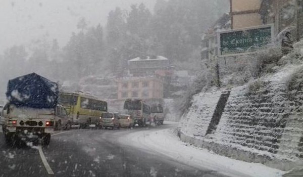 Shimla receives season's first snowfall