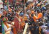 ajmer by-election 2018 : cm vasundhara raje roadshow in ajmer