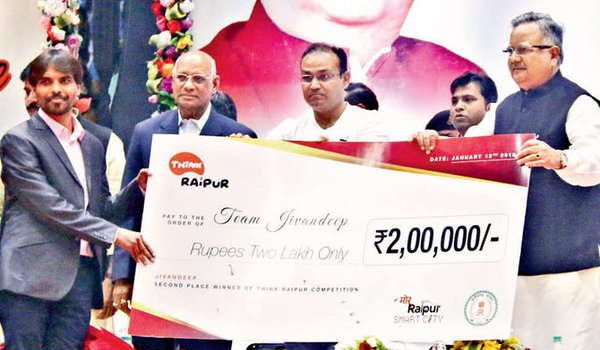 Virender Sehwag attends youth fest in raipur