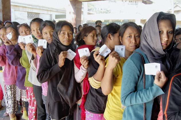 Nagaland polled 38 percent till 12 pm