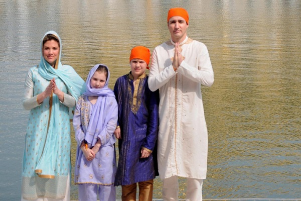 Tadro in the Golden Temple with family