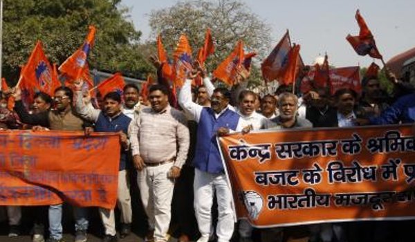 Bharatiya Mazdoor Sangh calls for observing 'black day' on February 20