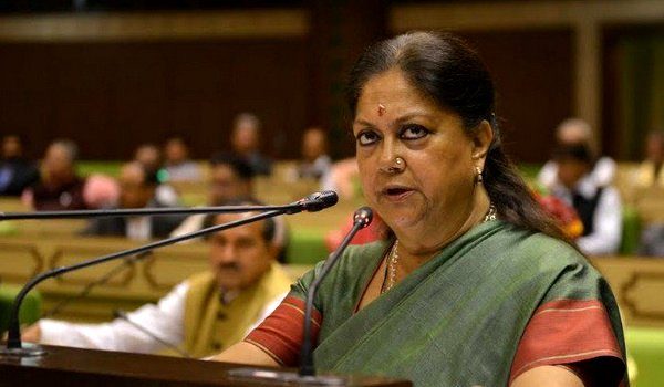 Chief minister Vasundhara Raje presents the last budget
