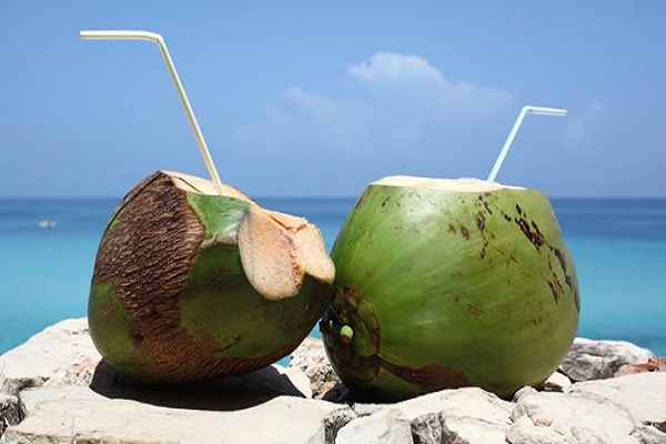 Coconut water to get rid of sunburn problem
