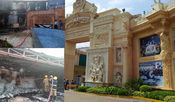 fire at innovative film city near bengaluru