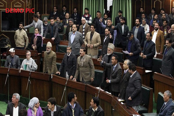 Slogans in support of Pakistan in Jammu and Kashmir Assembly