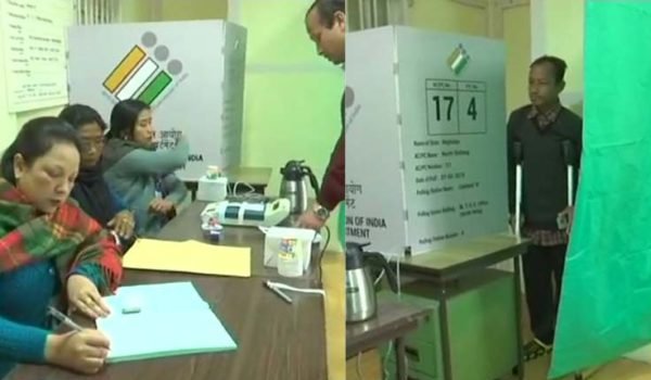 voting underway in meghalaya