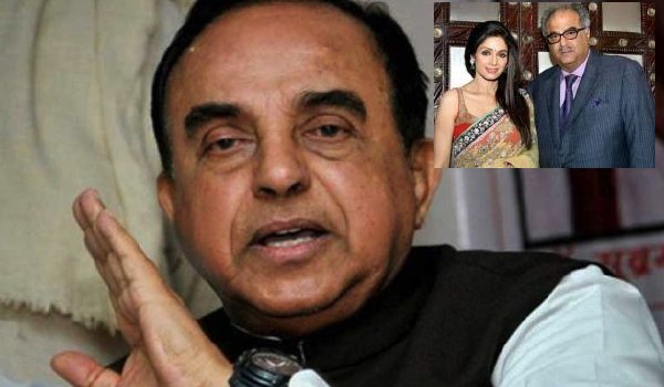 BJP's Subramanian Swamy calls Sridevi's death a probable murder, says alcohol could have been force-fed