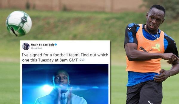 Legend runner Usain Bolt signed by a football club