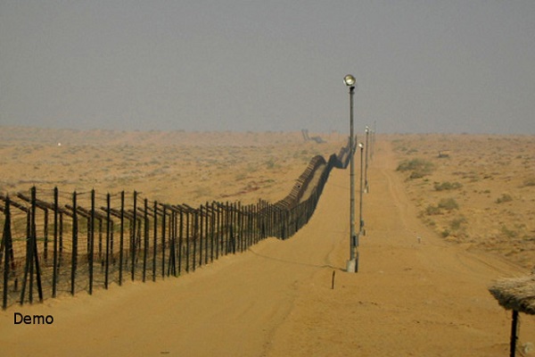 A suspect arrested on Jaisalmer border