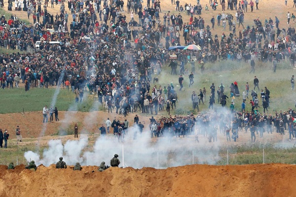 National mourning in Palestine in protest of Israel firing