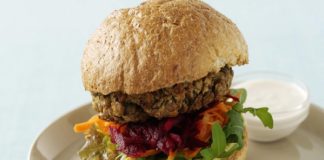 Now made at home healthy low fat mushroom burgers