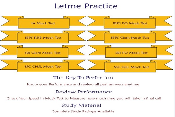 Online registration for information Assistant Mock Test on www.letmepractice.com