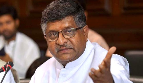 union law minister ravi shankar prasad