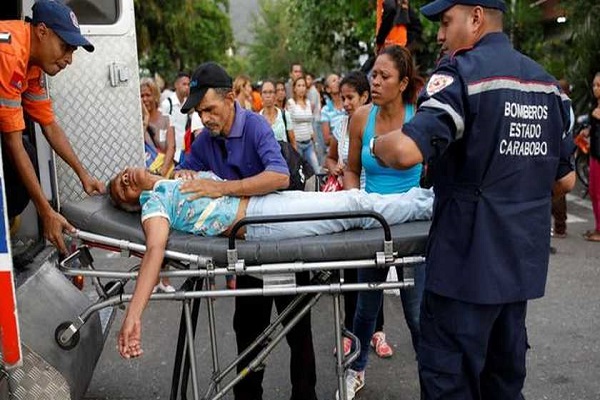 South America Fire at Venezuela Police Station Many people die