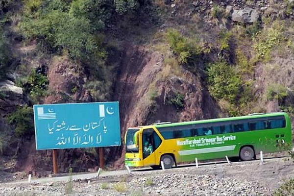 Srinagar Caravan e Aman bus left for Muzaffarabad