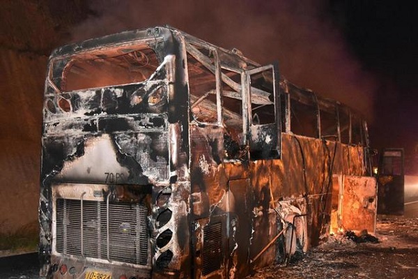 Thailand Fire in carrying migrant laborers bus twenty deaths